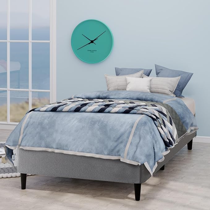 ZINUS Keenan Metal Mattress Foundation, Standing Box Spring, Headboard Brackets Included, Easy Assembly, Twin