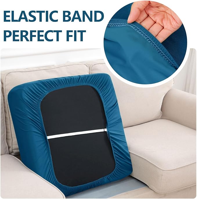 Waterproof Couch Cushion Covers, Stretch Sofa Seat Slipcovers | Stretch Fabric - Image 4