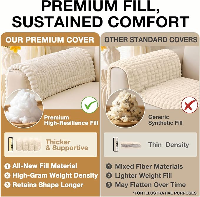 Couch Cover for Dogs, Washable Non Slip Plush Flannel Sofa Protector | Thick - Image 10