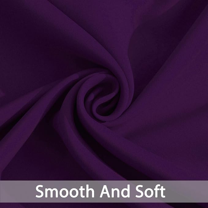 Yakamok Room Darkening Curtains 52x84 inch Length Purple-Living Room | 2 panels - Image 5