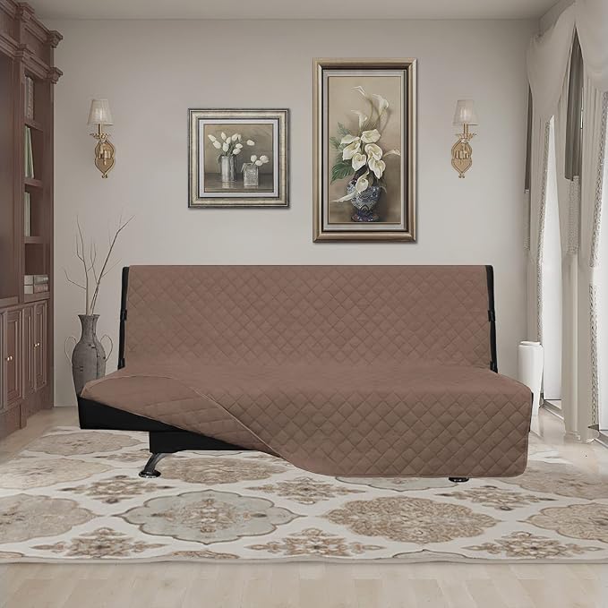 Easy-Going Reversible Couch Cover, Large Futon Sofa, Water Resistant Furniture - Image 2
