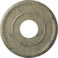 Ekena Millwork CM12BRCSC 12 1/2"OD X 3 7/8"ID X 3/4"P Bradford Ceiling Medallion Fits Canopies Up to 6 5/8", Castle Stone Crackle