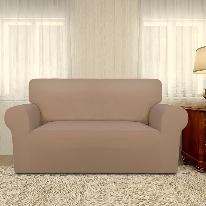 PureFit Stretch Loveseat Covers Fleece Couch Covers - Image 2