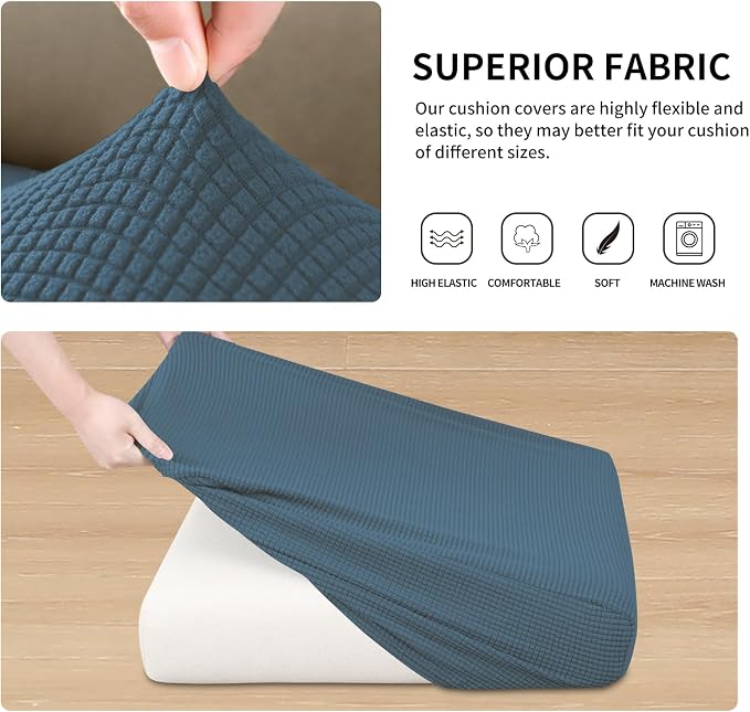 Easy-Going Stretch Individual Oversized Couch Cushion Cover Sofa Seat Furniture - Image 6