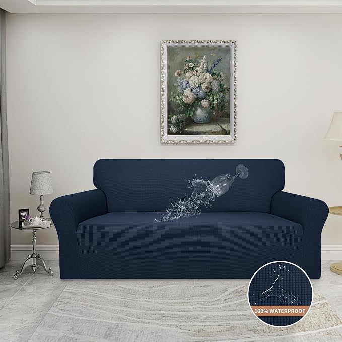 Easy-Going 100% Waterproof Couch Cover, 3 Cushion Couch Slipcover - Image 2