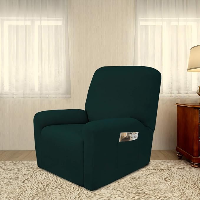 PureFit Stretc Recliner Chair Covers Fleece Soft Couch Covers - Image 2