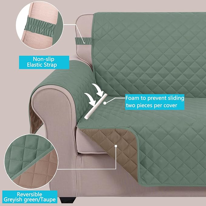 U-NICE HOME Loveseat Sofa Cover - Image 3