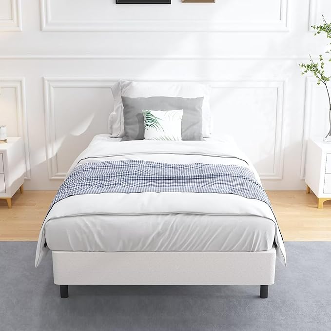 ALDRICH Low Profile Box Spring Twin Size,3 Inch Heavy Duty Metal Box Spring for Twin Bed,Mattress Foundation Non-Slip/No Noise/Easy Assembly (Twin)