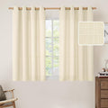 Light Filtering Linen Curtains 54 Inch Long by LAMIT