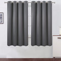 Grey Bedroom Blackout Curtains/52 x 63 Inch Long/Set of 2 Curtain by Lemomo