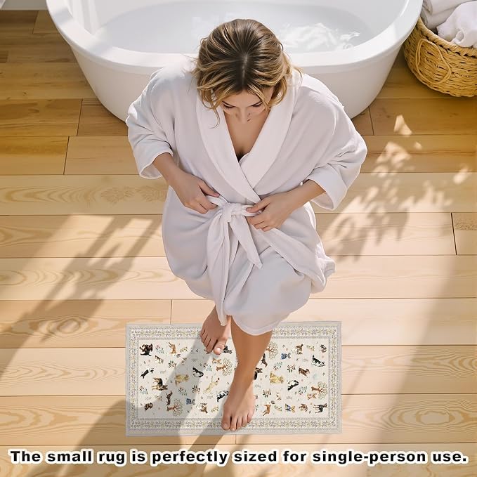 Beige Small Entry Rug 24x17 inch - Image 7