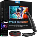 TV LED Backlight, 14.7ft LED Lights for 55-65 Inch TVs, Smart App Control TV Lights That Change with TV, USB-C Powered, RGB LED Strip Lighting Sync to Screen