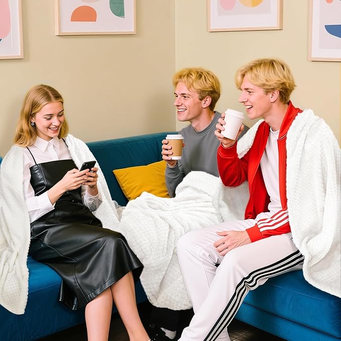 12 Pack Fleece Throw Blankets 50x60 Inches - Image 2