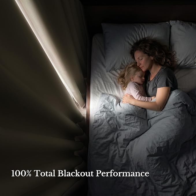 NICETOWN 100% Blackout Curtain Panels 84 inch Long - Image 4