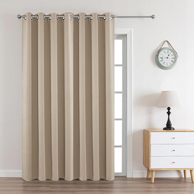 Joydeco Blackout Curtains 95 Inches Long 1 Panel, Thermal Insulated Long by JOYDECO