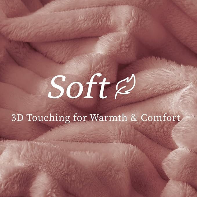 BEDELITE Ribbed Fleece Throw Blanket - Image 4