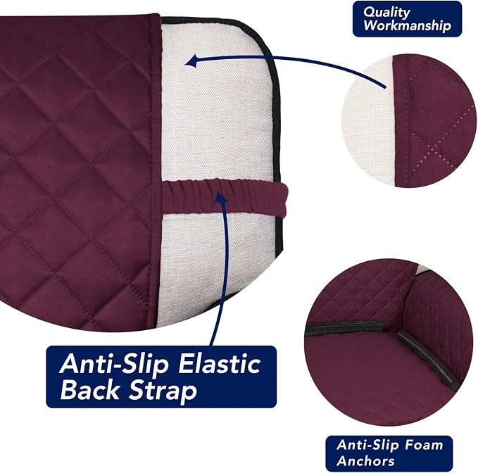 PureFit Reversible Quilted Sofa Cover Dog Couch Covers - Image 3