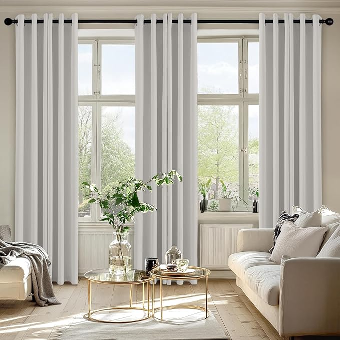 MIULEE Blackout Curtains for Bedroom 2 Panels 40x84 Inch Long Natural White | - Image 6