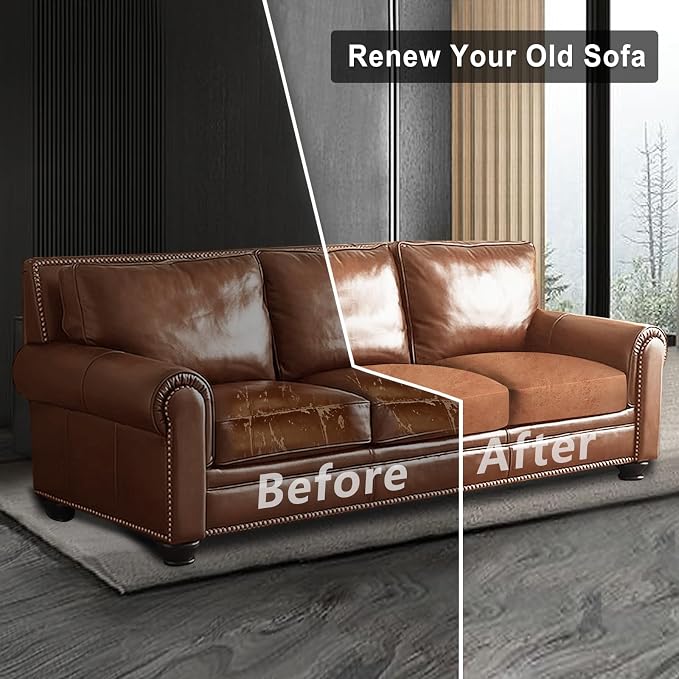 ANARACHON Leather Look Couch Cushion Covers Sofa Seat Slipcovers Sets Couches - Image 8