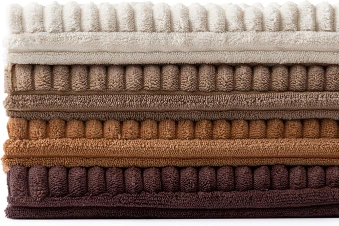 MIULEE Brown Throw Pillow Covers 18x18 Inch Set of 4 Boho Farmhouse Cushion - Image 8