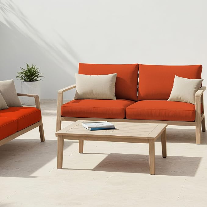 8Pcs Patio Cushion Covers Stretch Outdoor Furniture Protector Slipcovers | - Image 9