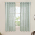 63 Inch Semi Sheer Linen Curtains by LAMIT