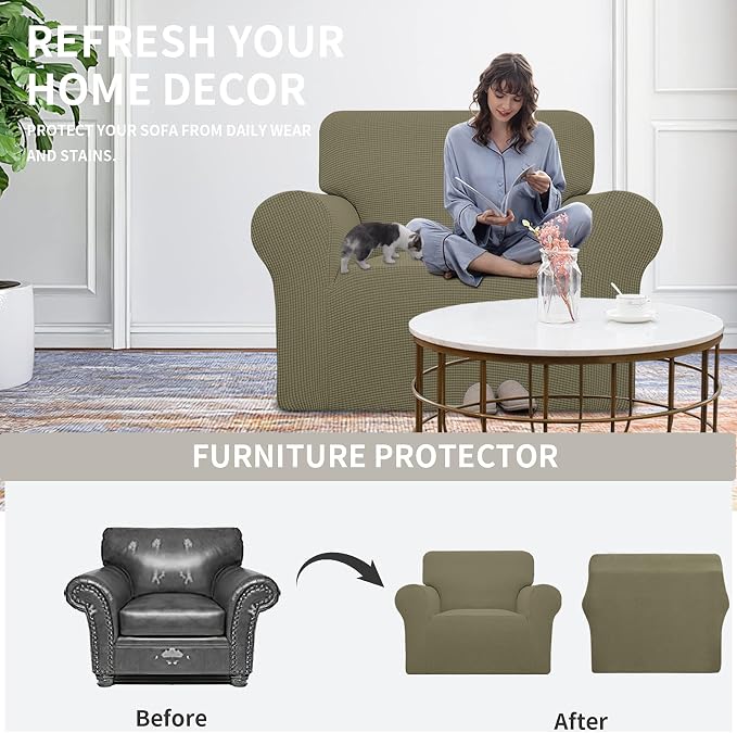 Easy-Going Stretch Oversized Chair Slipcover - Image 4