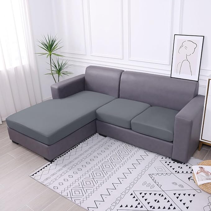 Waterproof Sectional Sofa Cushion Covers, L Shape Couch Slipcovers | L Shape - Image 7