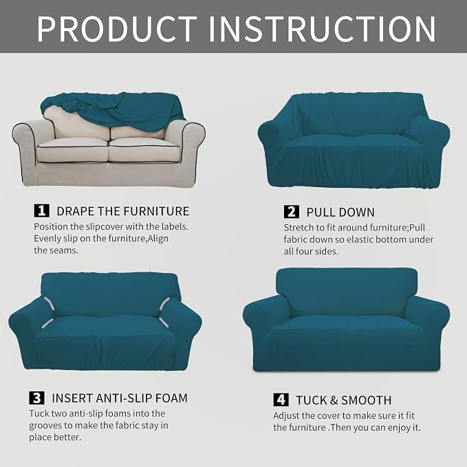 Easy-Going Stretch Oversized Chair Slipcover - Image 4