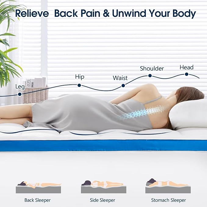 King Mattress Topper, CYMULA Cooling Mattress Pad Cover PillowTop for Bed Back Pain, Extra Thick Mattress Protector Firm Soft Floor Fill Overfilled with 8-21 Inch Deep Pocket, 78"x80"White