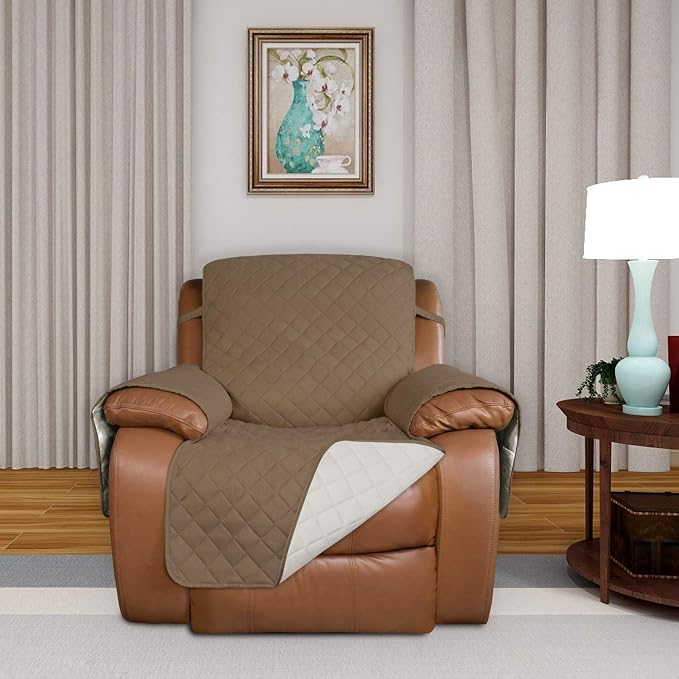 PureFit Reversible Recliner Chair Covers Couch Covers - Image 2
