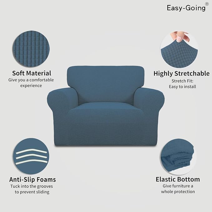Easy-Going Stretch Oversized Chair Slipcover - Image 3