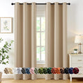 MIULEE Blackout Curtains for Bedroom 2 Panel 40x72 Inch Long Biscotti Beige | by MIULEE