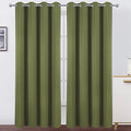 Blackout Curtains 66 x 84 inch/Olive Green Curtains Set of 2 Panels/Thermal by Lemomo