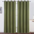 Blackout Curtains 66 x 95 inch/Olive Green Curtains Set of 2 Panels/Thermal by Lemomo
