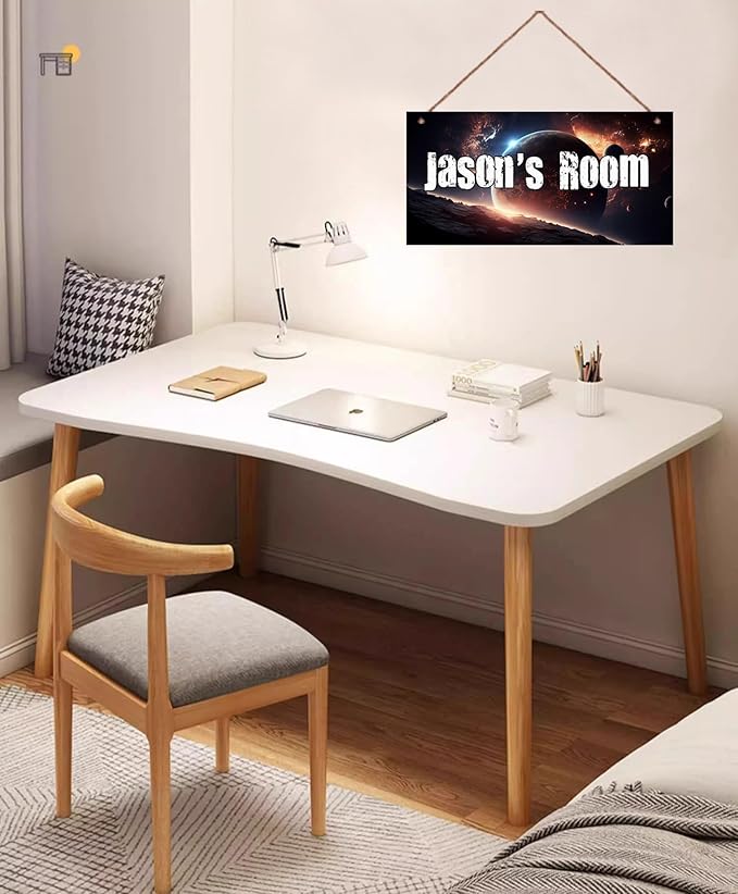 Personalized Sign Outer Space Room Décor Boys Room Decor, Universe Theme Little Man Cave Decor for Nursery, Space Nursery Decor for Toddler Baby Kids Room