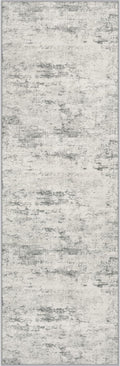 3x14 Washable Runner Rug：Modern Abstract Kitchen Soft Carpet Gray | by FXRHLP