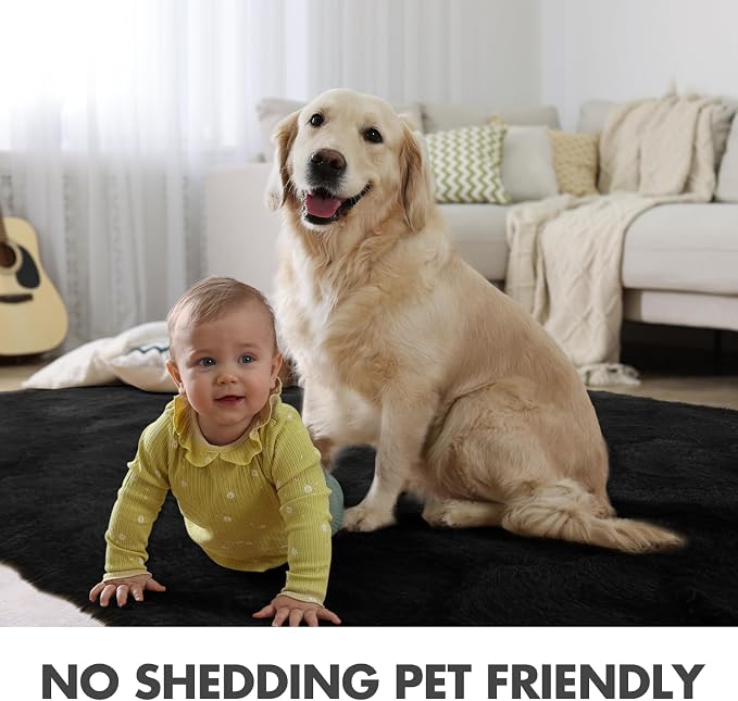 5x8 Ft Extra Large Shag Rugs for Living Room, Ultra Soft Fluffy Furry Area Rugs - Image 6