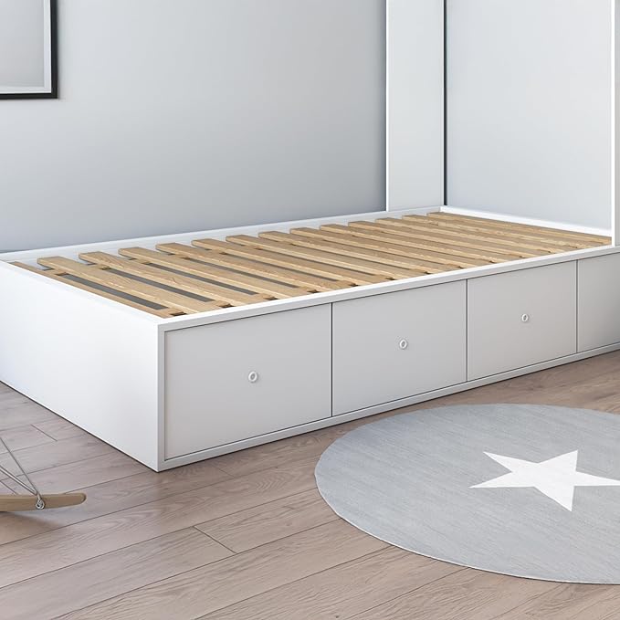 Hercules Bed Support Slats, Heavy-Duty Solid Pine Wood Bunkie Board, Xtreme, Queen Size - Wooden Mattress Frame and Platform - Easy Assembly for Beds