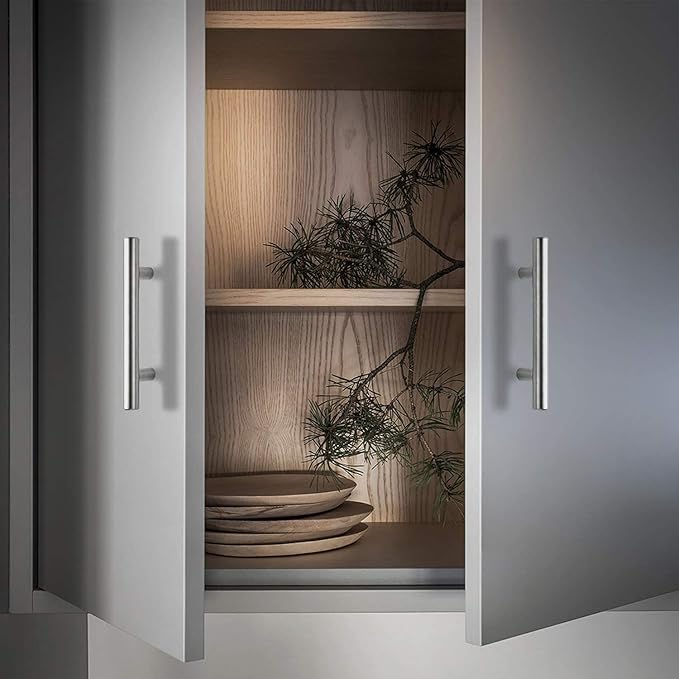 HBL' 10 Pack | 3 Inch Center to Center Brushed Nickel Cabinet Pulls Kitchen Cabinet Handles,Made of Stainless Steel,Ideal for Cabinet,Drawer,Cupboard and Wardrobe.