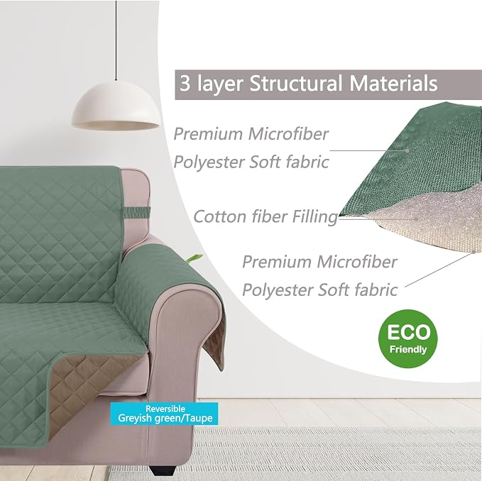 U-NICE HOME Loveseat Sofa Cover - Image 4