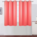 Blackout Curtains 38 x 54 inch/Coral Curtains Set of 2 Panels/Thermal Insulated by Lemomo
