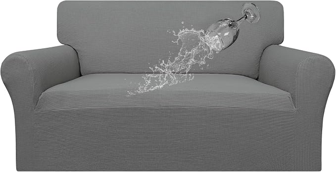 Easy-Going 100% Waterproof Loveseat Couch Cover Stretch Jacquard Sofa Cover | by Easy-Going