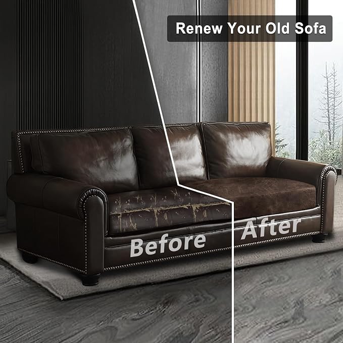 ANARACHON Leather Look Couch Cushion Covers Sofa Seat Slipcovers Sets Couches - Image 7