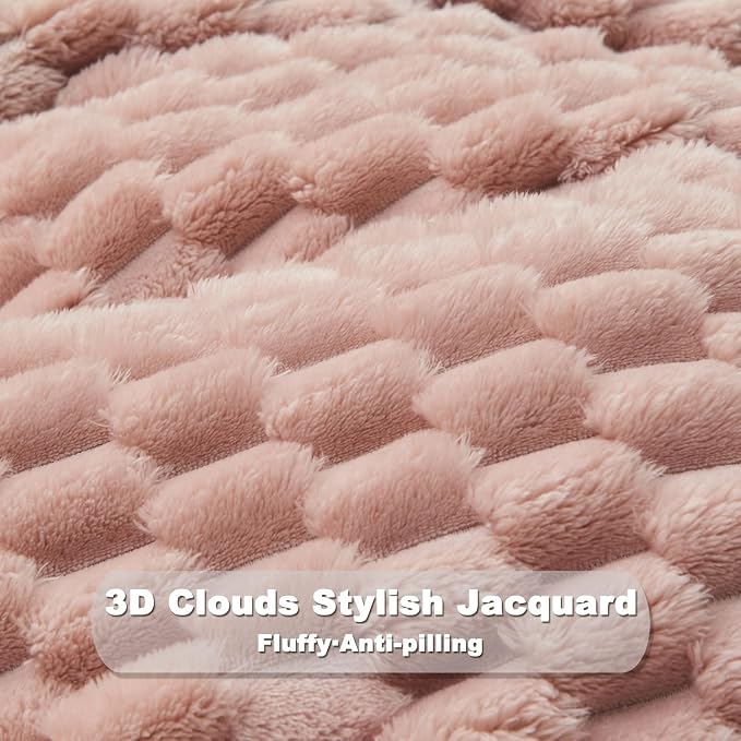 NEWCOSPLAY Fleece Clouds Cozy Twin Blanket - Image 7