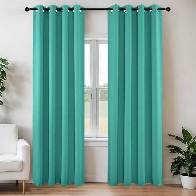 Joydeco Blackout Curtains 54 Inch Length 2 Panels Set, Thermal Insulated Long by JOYDECO