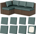 8Pcs Outdoor Cushion Covers, Stretch Patio Furniture Couch Chair Slipcovers | by VORSHAPE