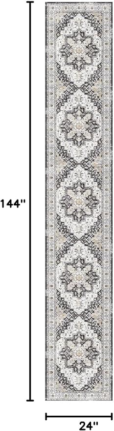 Madane Washable Runner Rugs 2x12 Long - Image 2