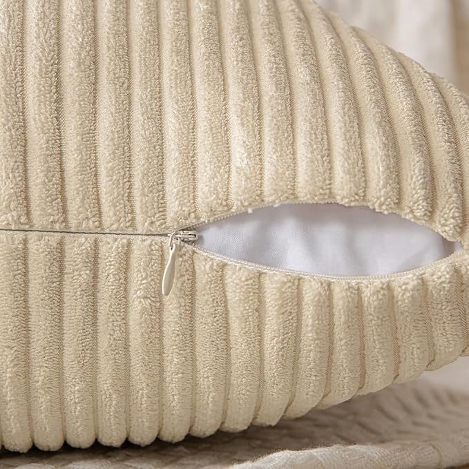 MIULEE Natural Beige Decorative Throw Pillow Covers - Image 6