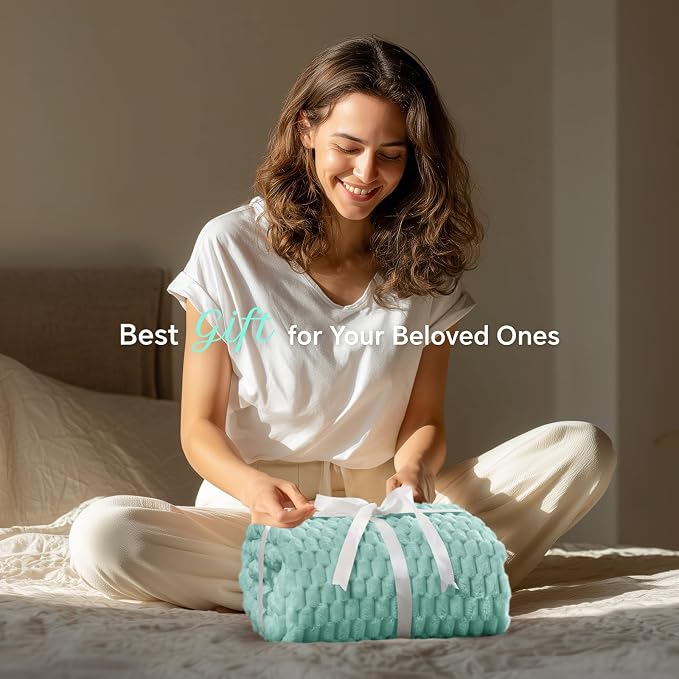 BEDELITE Haze Blue Twin Blanket - Image 2